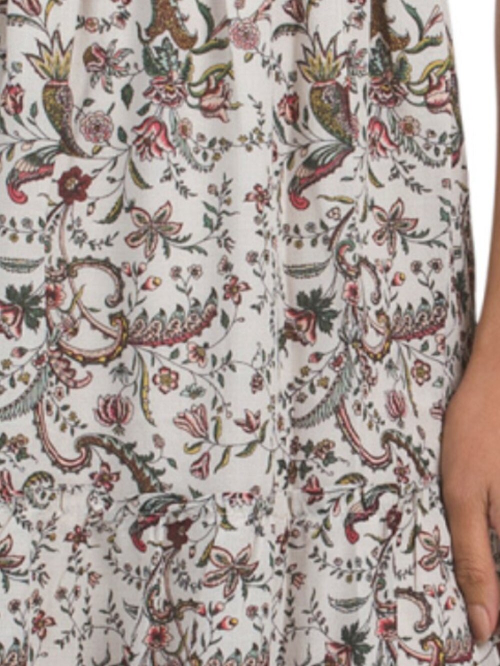 MAX STUDIO Short Sleeve V-neck Tiered Maxi Dress - Picture 5 of 5